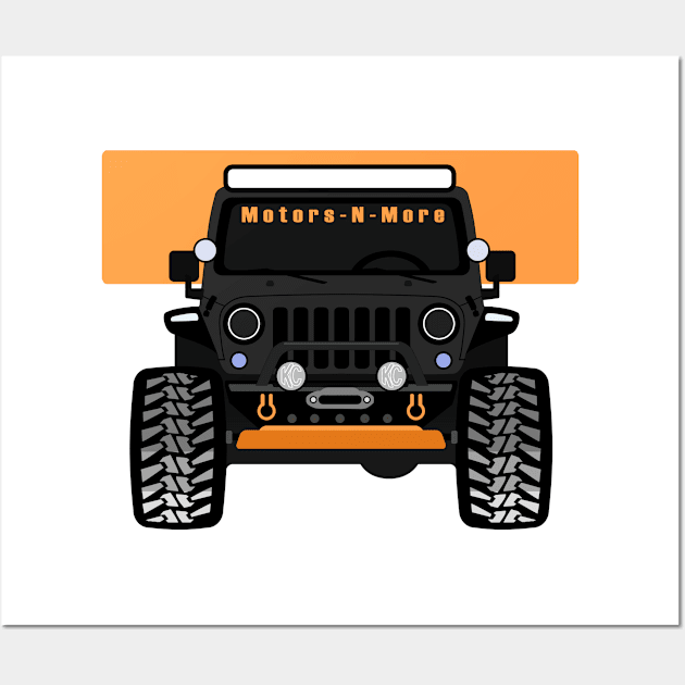 [JEEP]MOTORS-N-MORE 'ORANGE' Wall Art by sojeepgirl